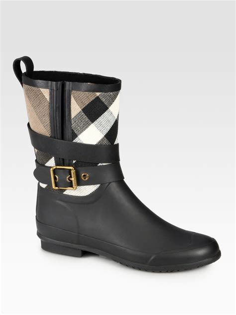 burberry rain boots heeled|burberry rain boots for women's.